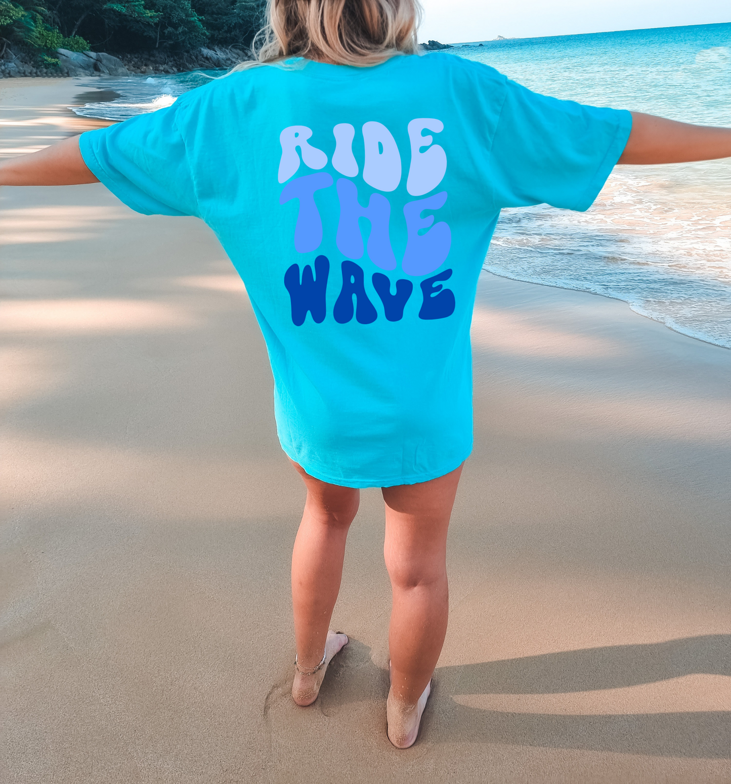 Ride the Wave Curved Tee/Sweatshirt/Hoodie