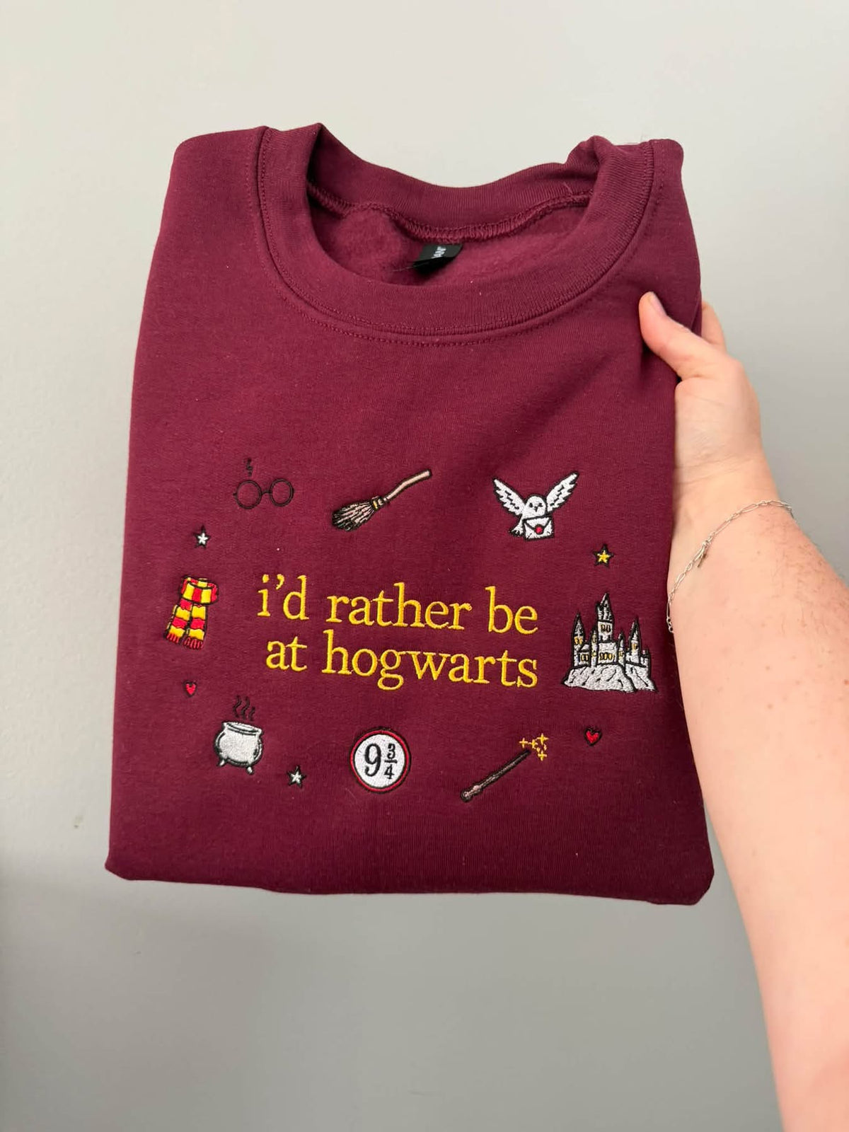 I’d Rather Be at Hogwarts Crewneck