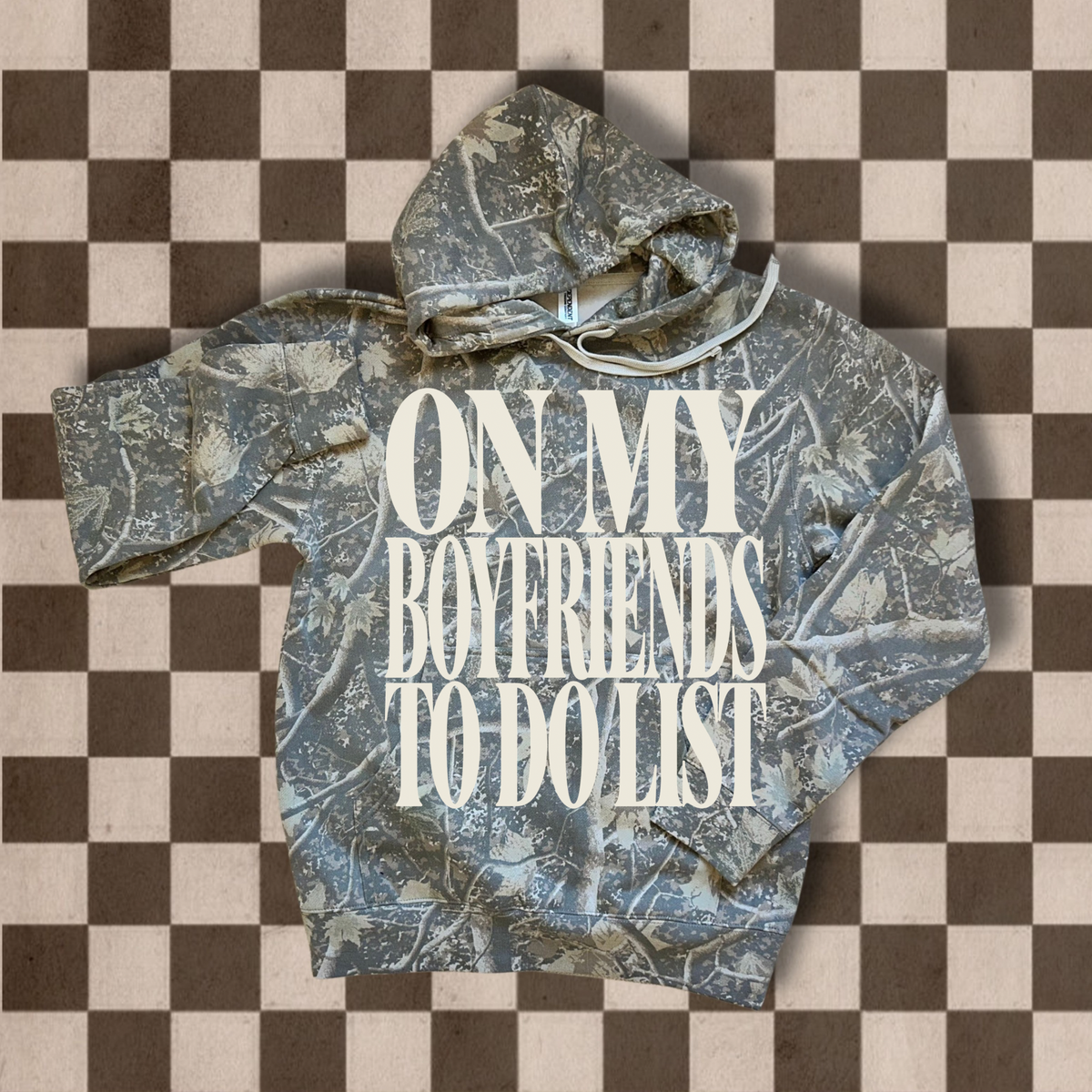 To Do List Camo Hoodie