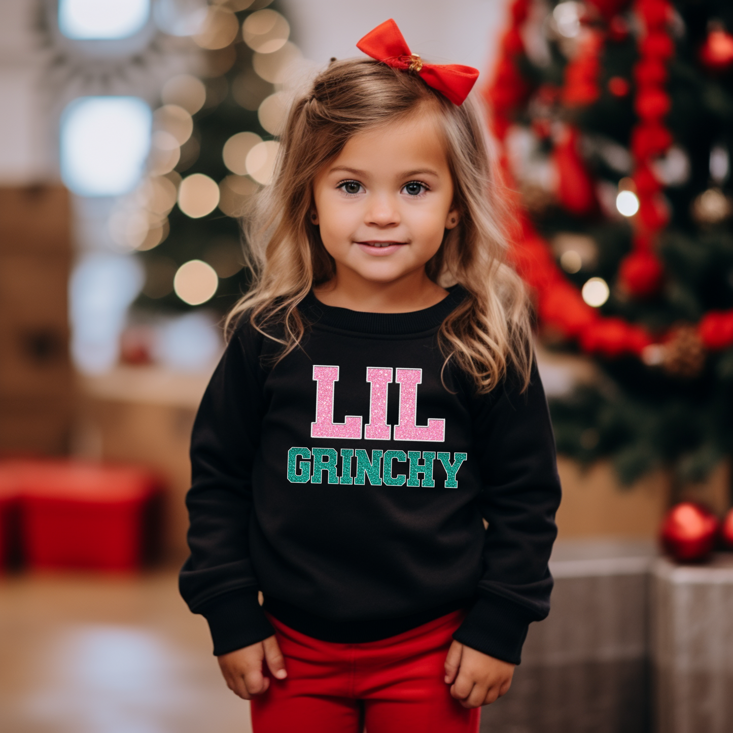 Lil Grinchy Toddler- Long sleeve tee