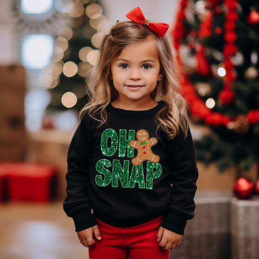 Green Oh Snap Toddler Sweatshirt