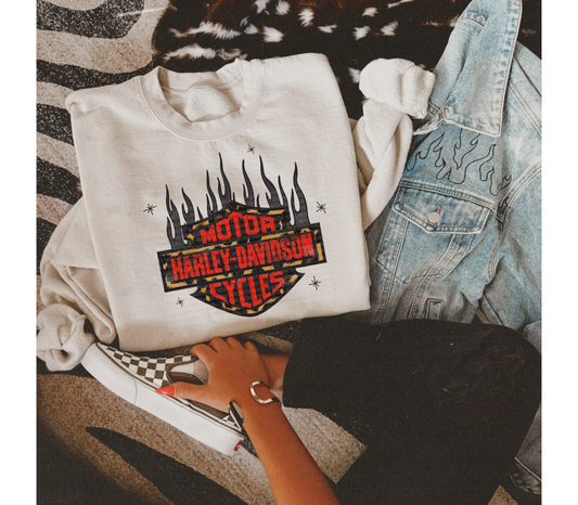 Leopard Harley Tee/Sweatshirt