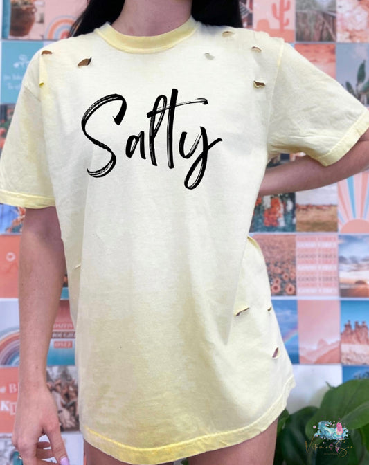 Salty Distressed Tee