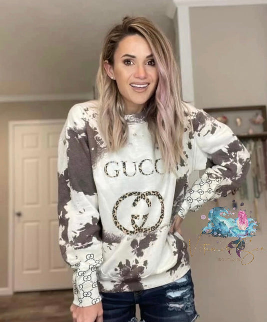 Preppy Acid Wash Sweatshirt