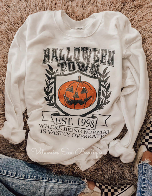 Halloweentown Distressed Sweatshirt