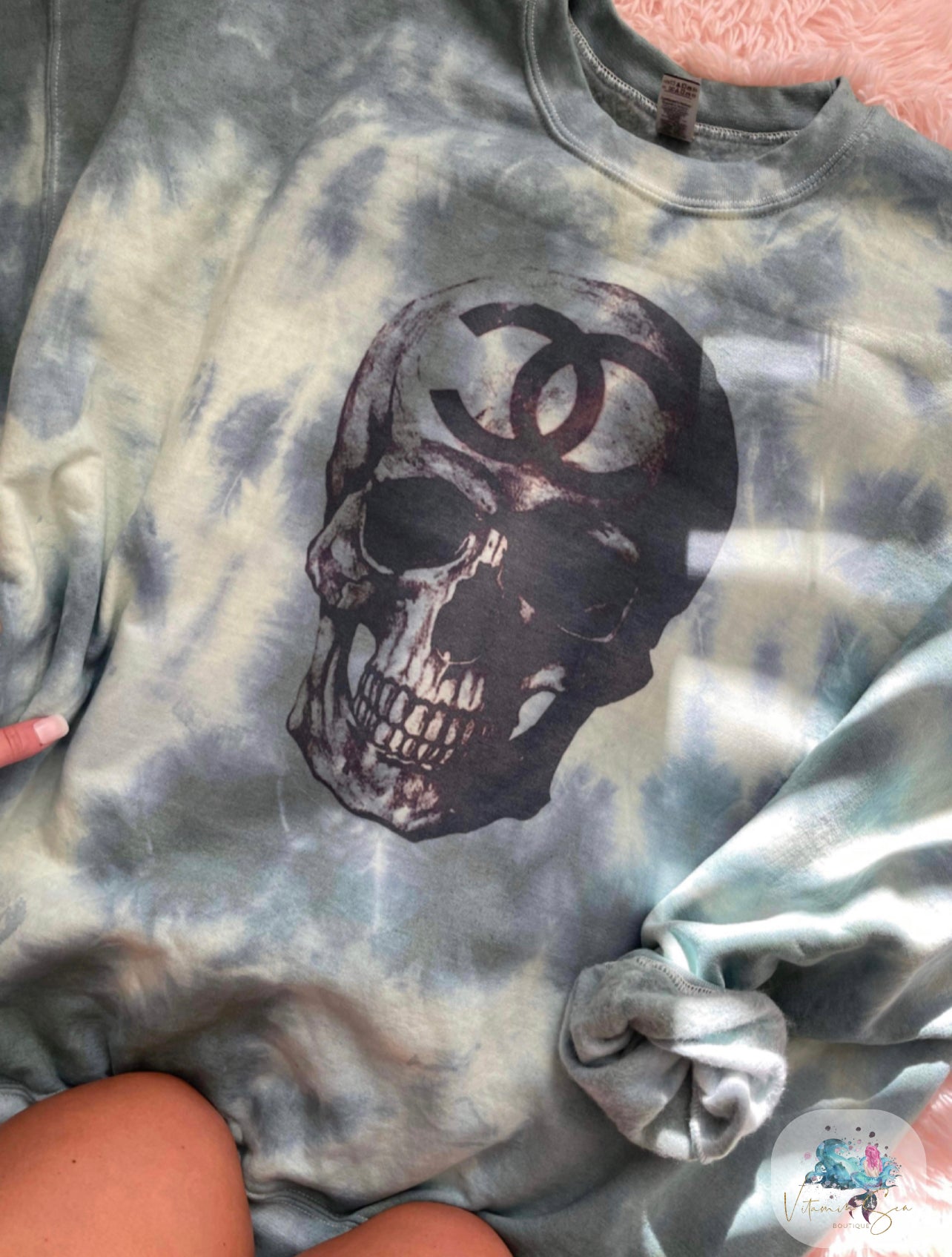 CC Skull Tie Dye Sweatshirt