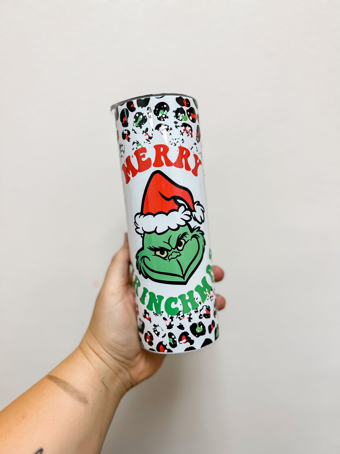 Leopard Merry GMas Tumblers