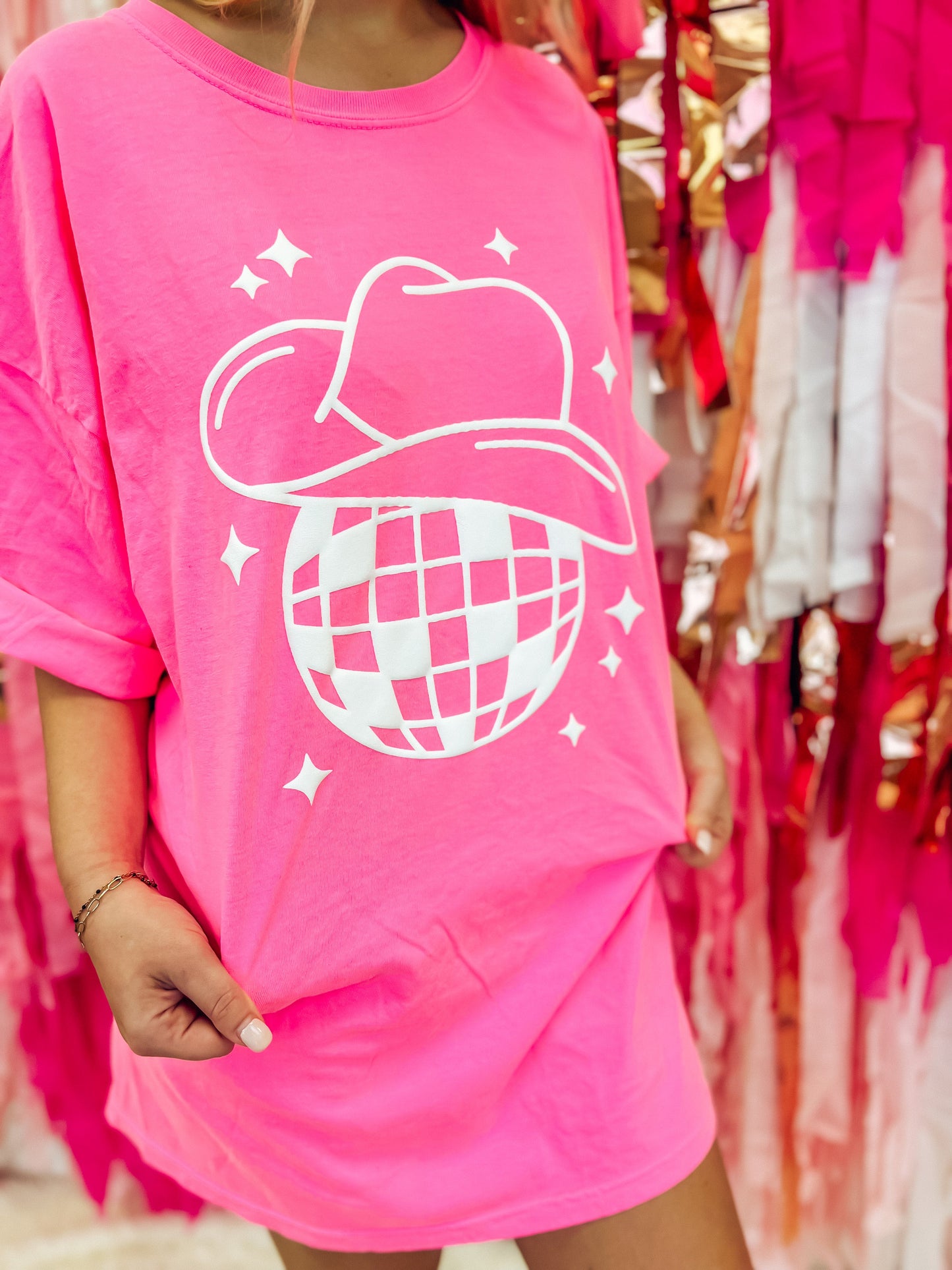 Disco Puff Print Tee/Dress