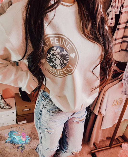 Caffeine Queen Pocket Cozy Crewneck Sweatshirt