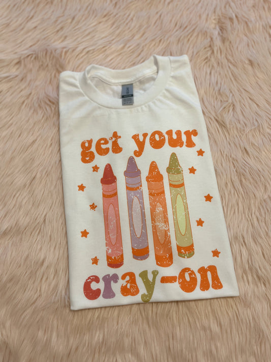 Get Your Cray-on Kids Tees