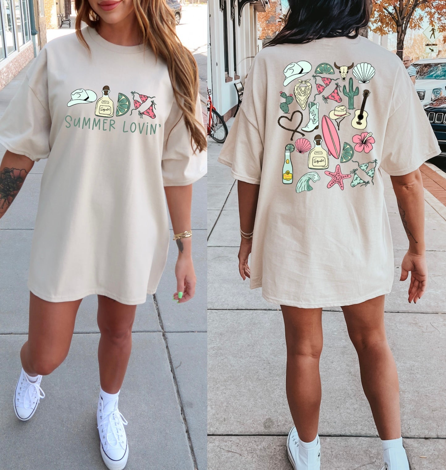 Summer Lovin’ Collage Tee / T-Shirt Dress