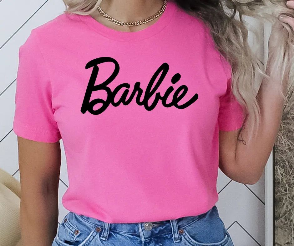 Barbie Cursive Graphic T (S - 3XL)