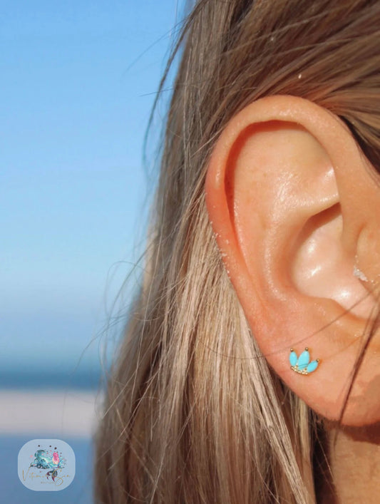 Blue Lagoon Studs