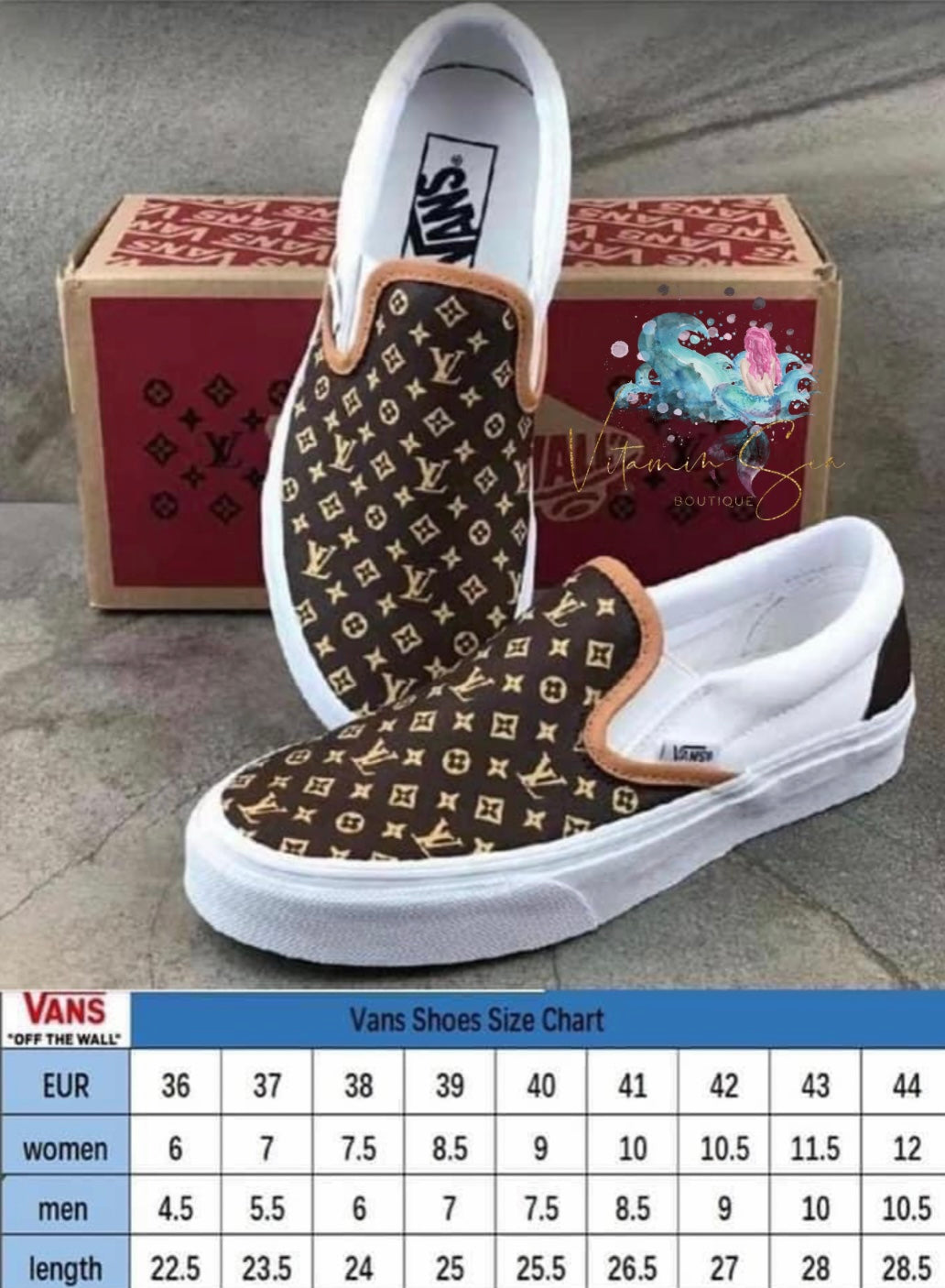 Louis vuitton vans shops slip on