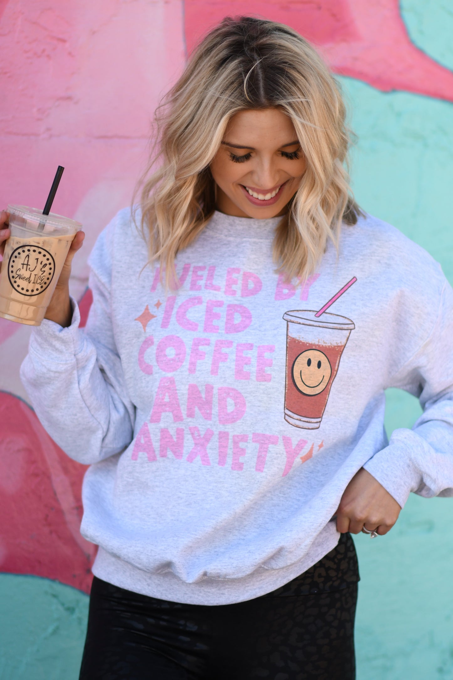 Fueled by Iced Coffee and Anxiety Sweatshirts/Tees