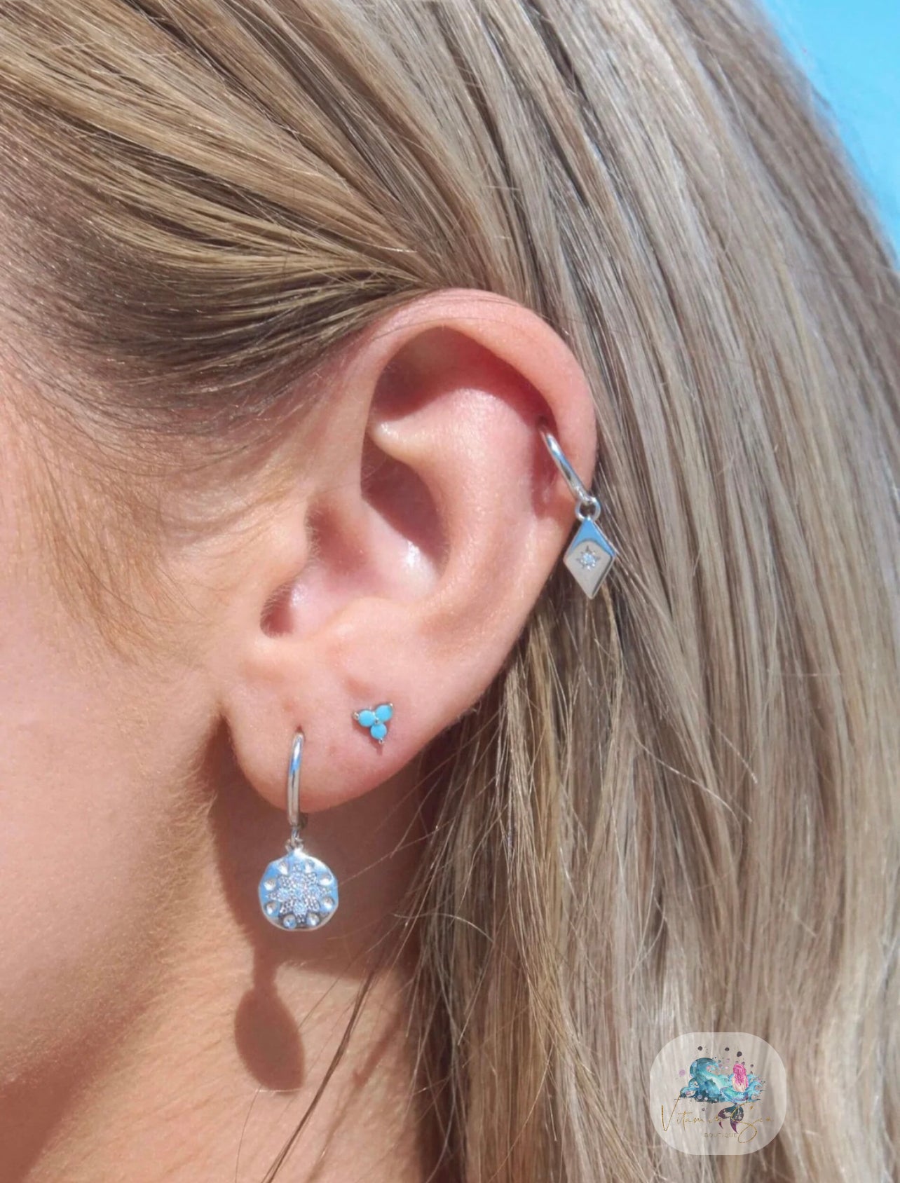 Blue Hawaii Studs