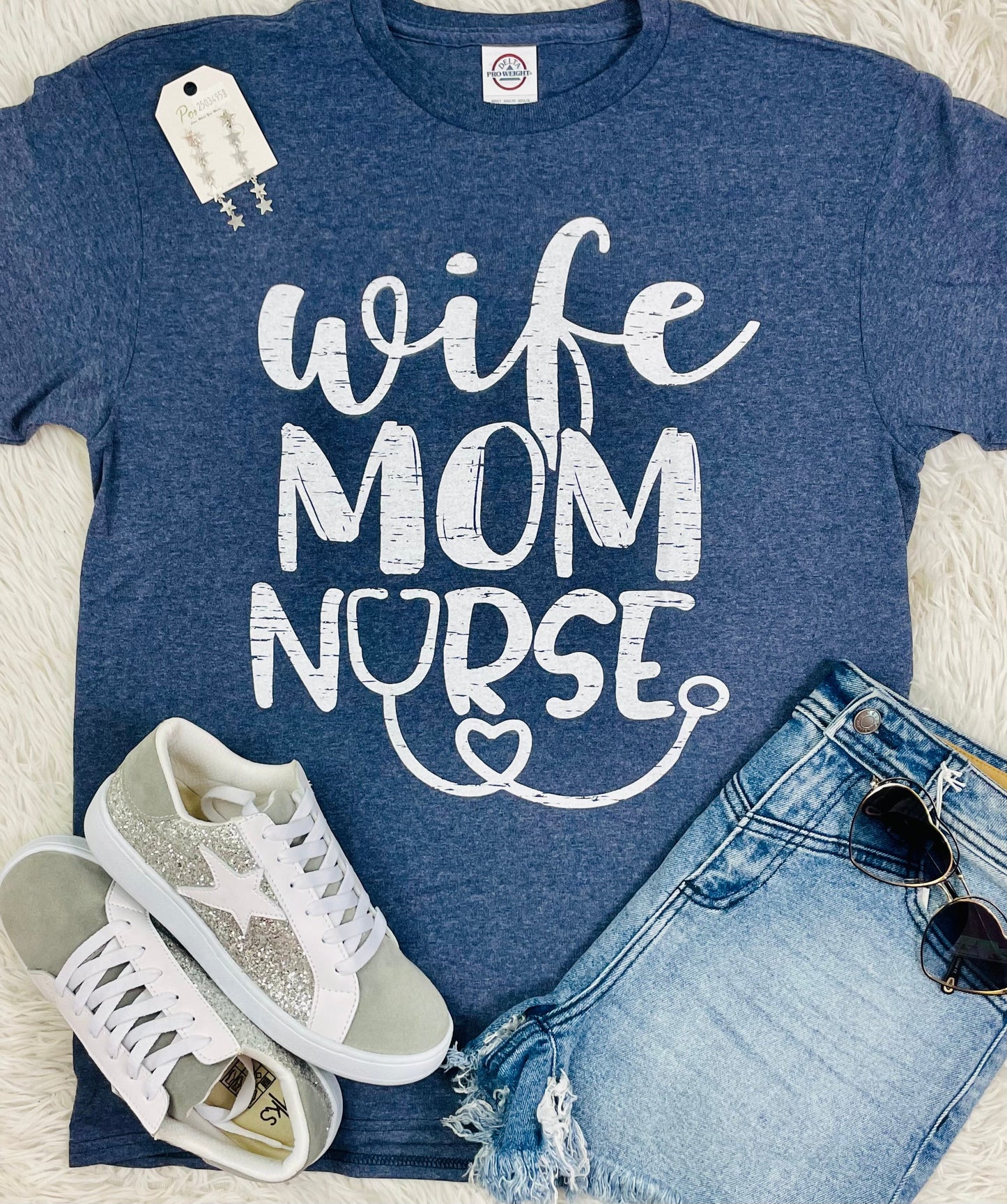 Wife Mom Nurse Tee